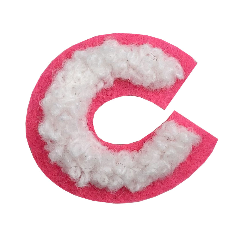 Bolso de maquillaje Parche de chenilla personalizado de fútbol